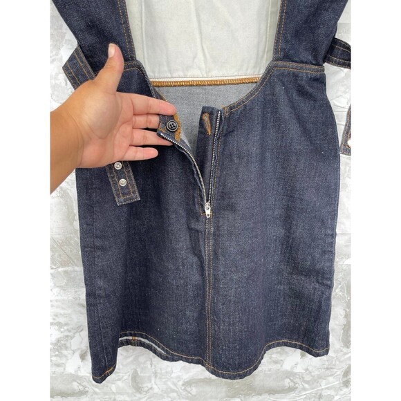 ALEXACHUNG cut out Denim Minidress size 6 - Picture 10 of 12
